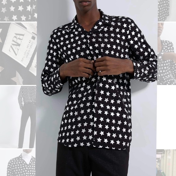 men's shirt with stars